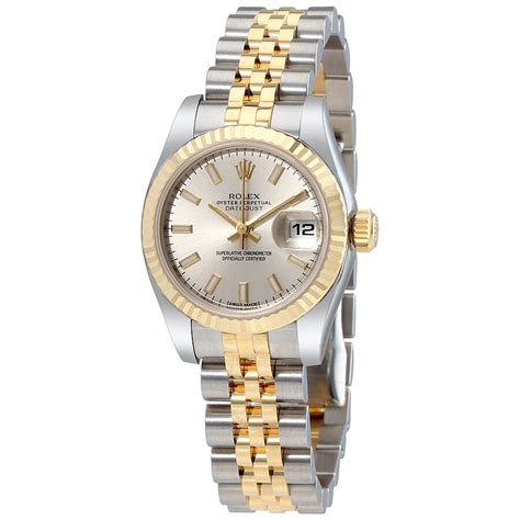 chronograph silber gold damen rolex|Rolex ladies watches.